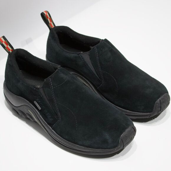 Merrell Jungle Moc Slip-On Shoe Black Suede Water Resist Women 9.5 Worn Once - Picture 5 of 14